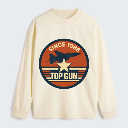 Top Gun Since 1986 - Classic Long Sleeve Shirt - Beige