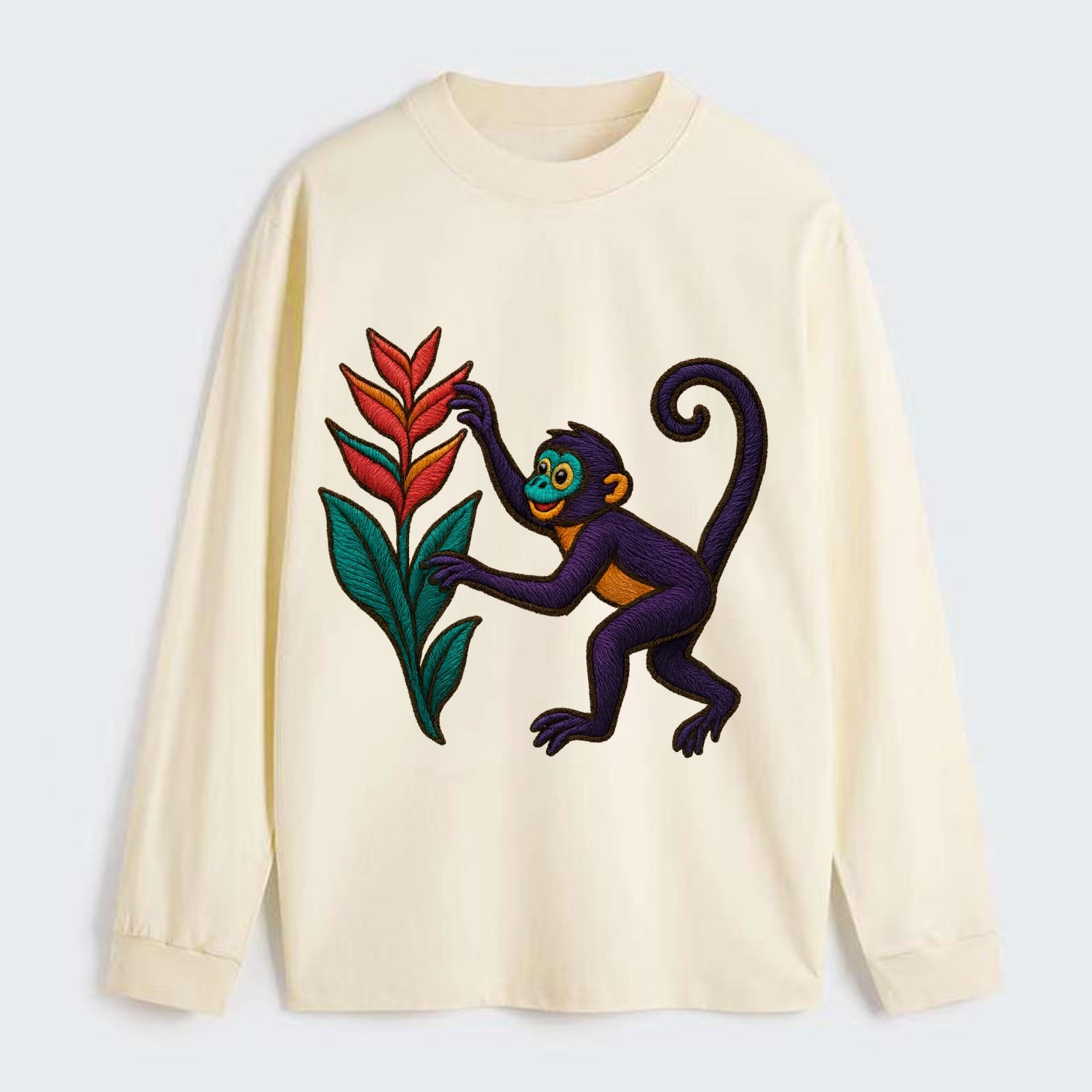 Spider Monkey - Classic Long Sleeve Shirt - Beige