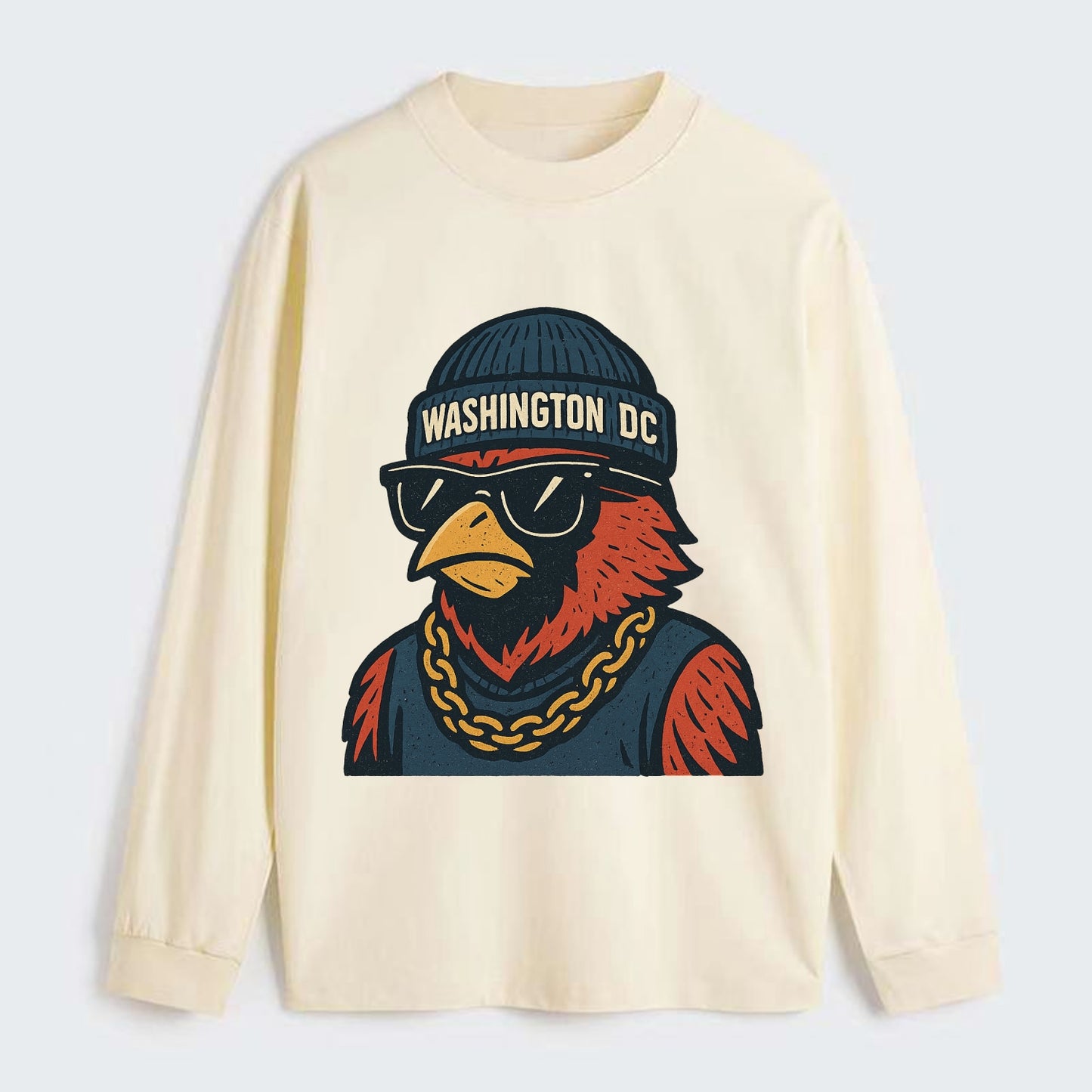 "cardinal" "washington Dc" "dc" "navy" "us East" - Classic Long Sleeve Shirt - Beige