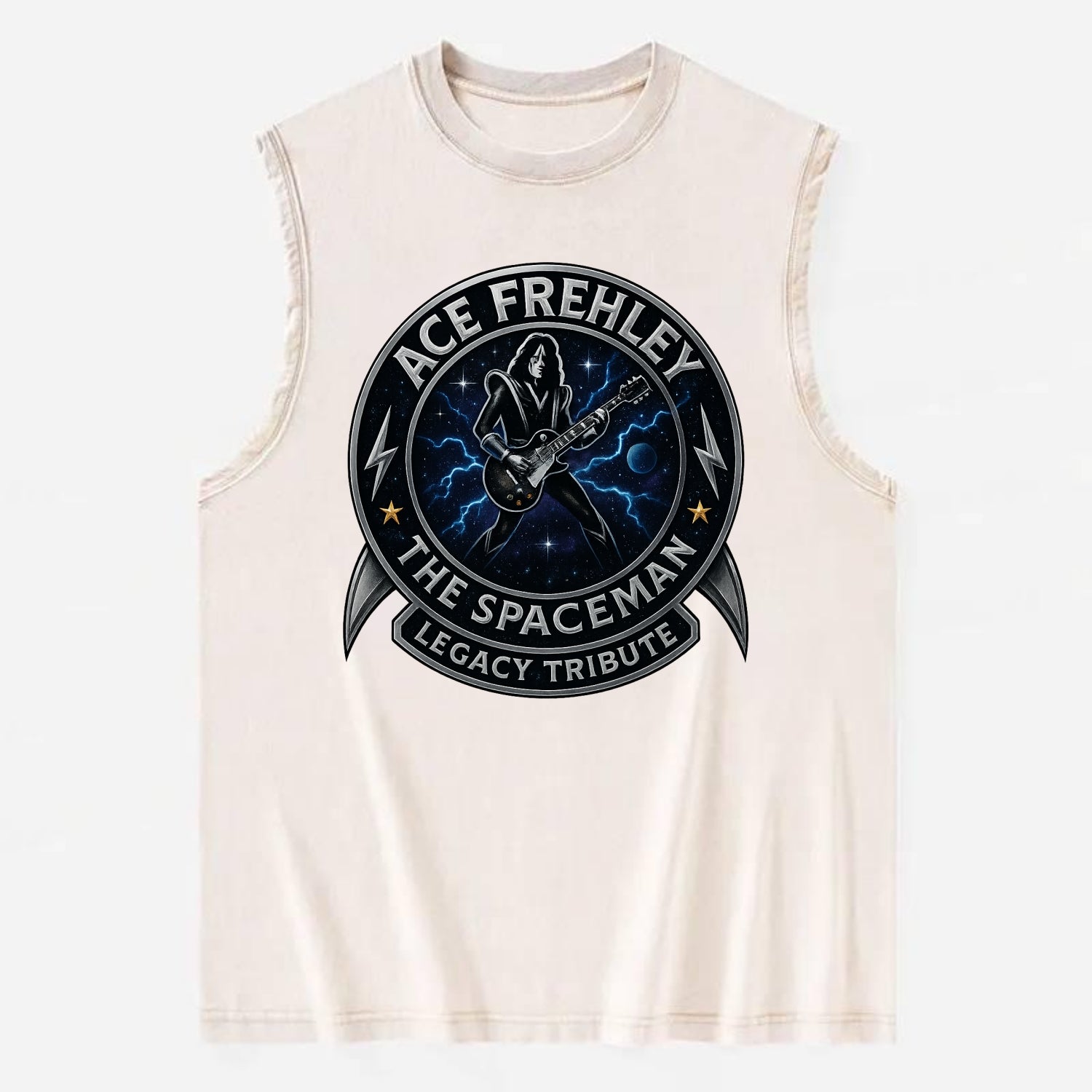 Ace Legacy Seal - Vintage Washed Tank - Beige