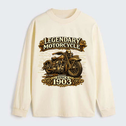 Legendary Motorcycle 1903 - Classic Long Sleeve Shirt - Beige