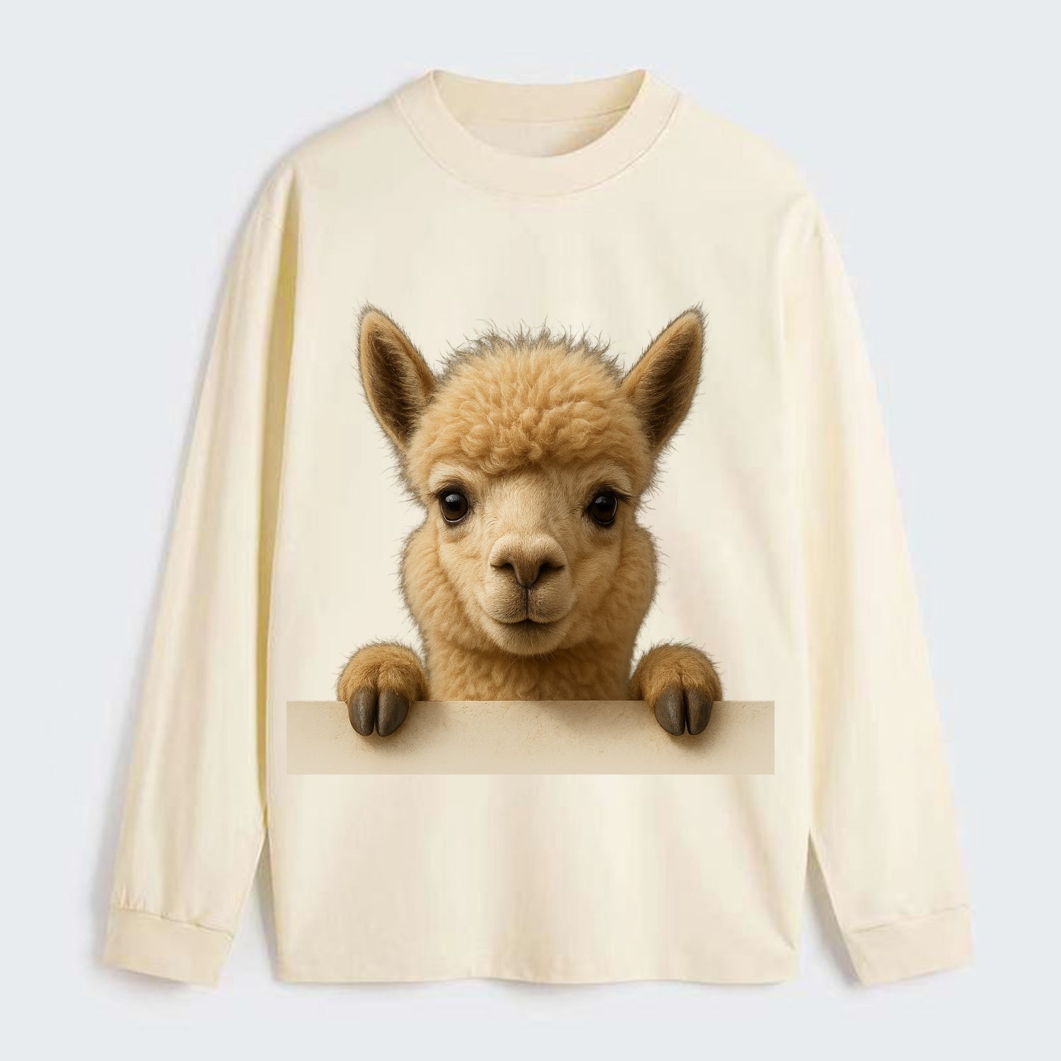 Alpaca  - Classic Long Sleeve Shirt - Beige