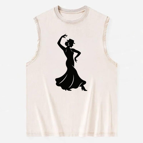 Flamenco dancer passionate stance - Vintage Washed Tank