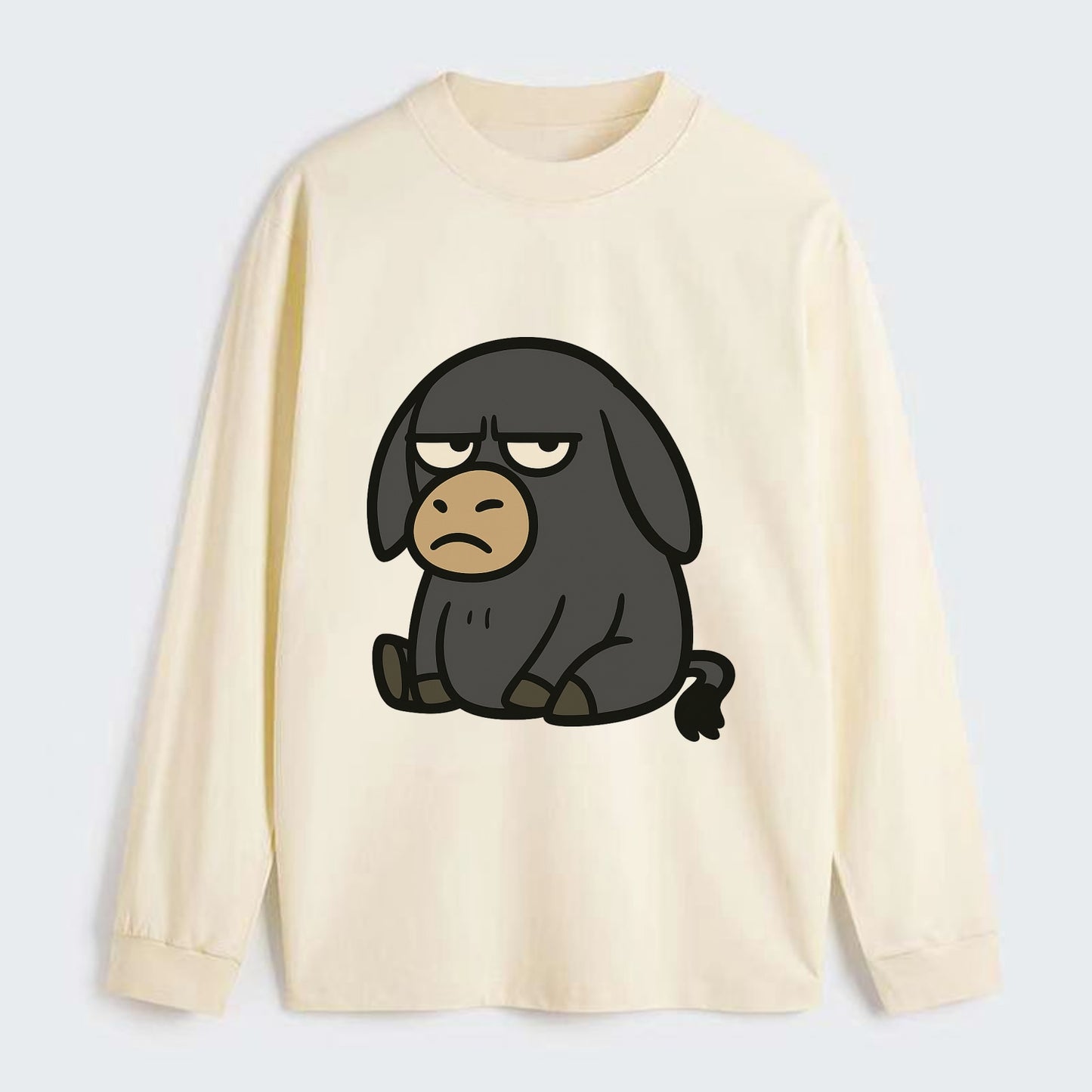 The Donky Judging Silently - Classic Long Sleeve Shirt - Beige