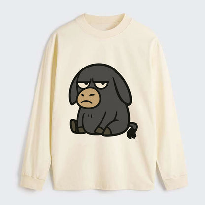 The Donky Judging Silently - Classic Long Sleeve Shirt - Beige