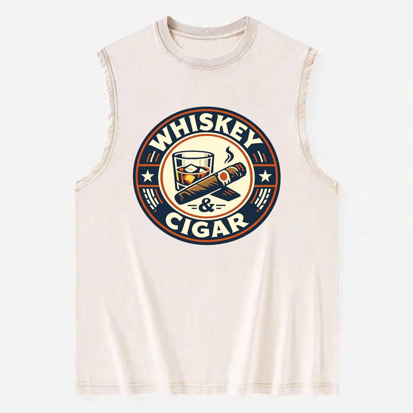 Sophisticated Spirits Emblem - Vintage Washed Tank - Beige