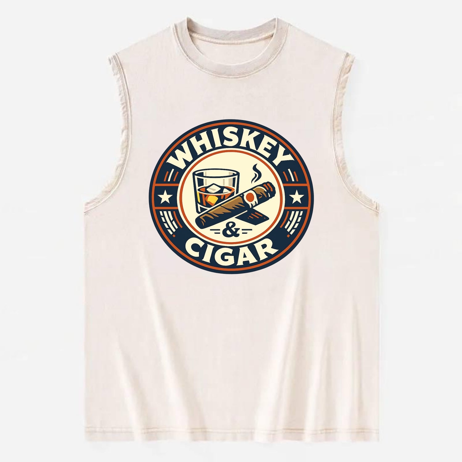 Sophisticated Spirits Emblem - Vintage Washed Tank - Beige