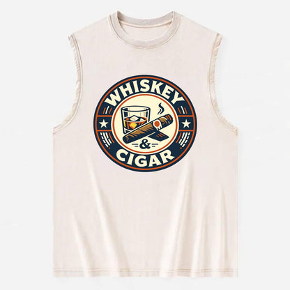 Sophisticated Spirits Emblem - Vintage Washed Tank - Beige