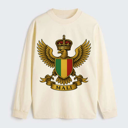 Mali Royal Logo  - Classic Long Sleeve Shirt - Beige