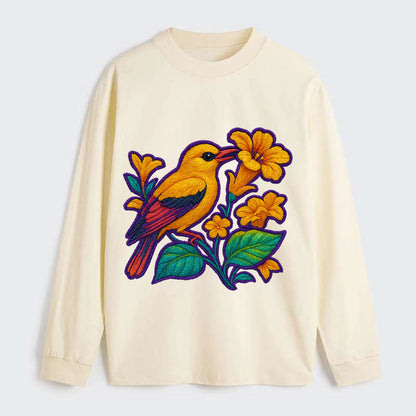 Golden Oriole - Classic Long Sleeve Shirt - Beige