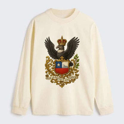 Chile Andean Condor Emblem - Classic Long Sleeve Shirt - Beige