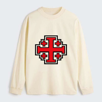 Heritage of Faith - Classic Long Sleeve Shirt - Beige