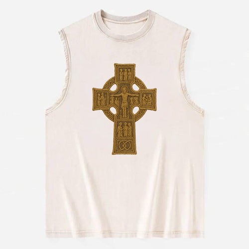Monasterboice Cross - Vintage Washed Tank