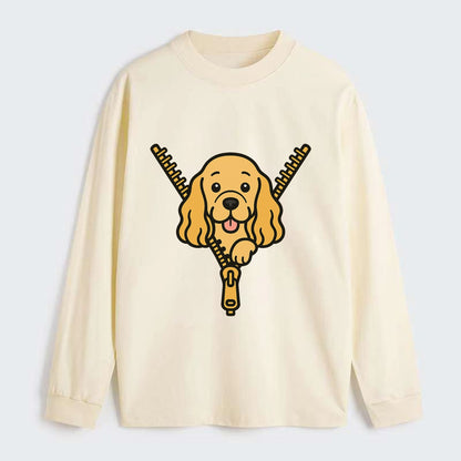 Cocker Spaniel - Classic Long Sleeve Shirt - Beige