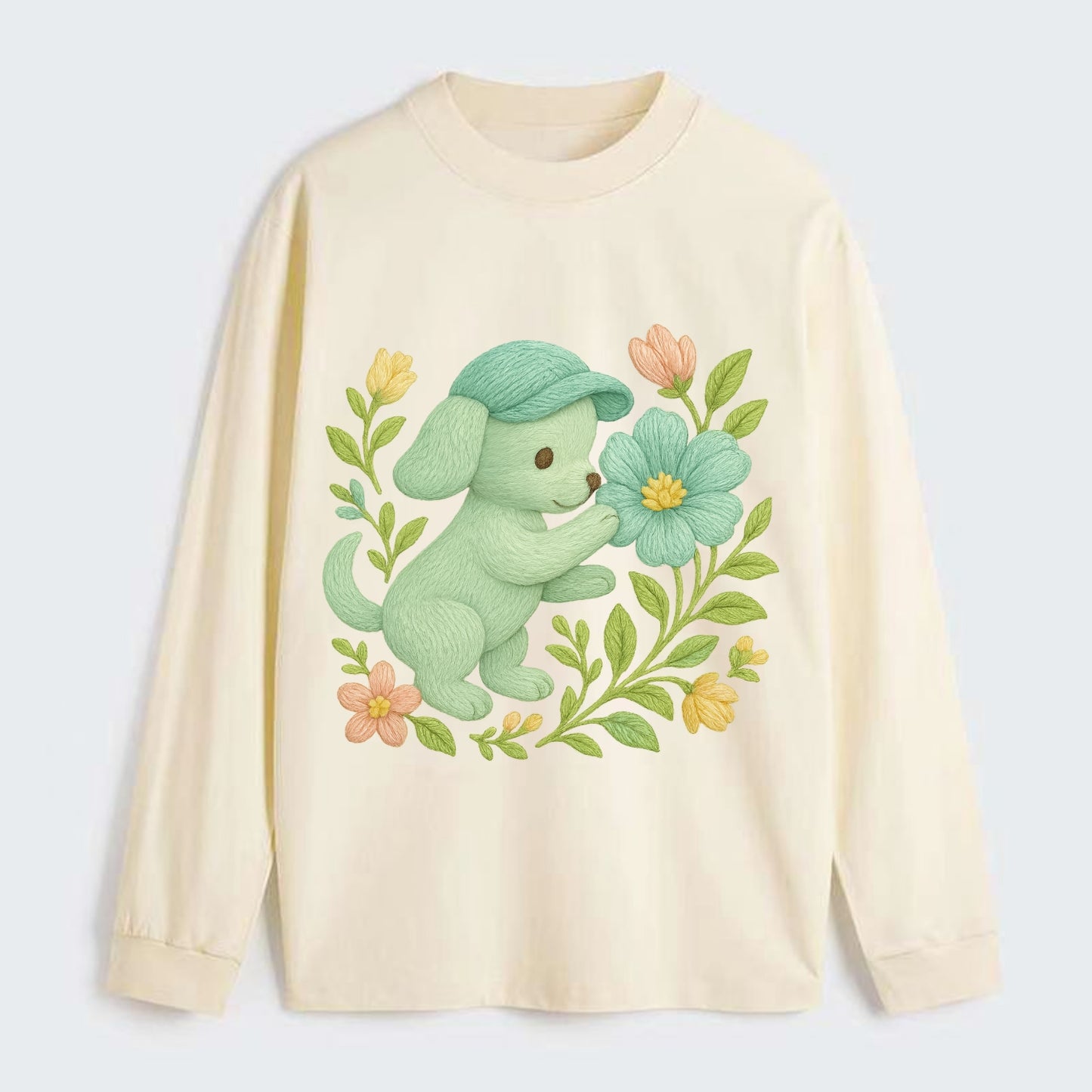 Mint Puppy - Classic Long Sleeve Shirt - Beige