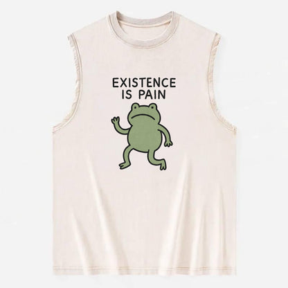 VINTAGE MODEL | Antique with dust - Vintage Washed Tank - Beige