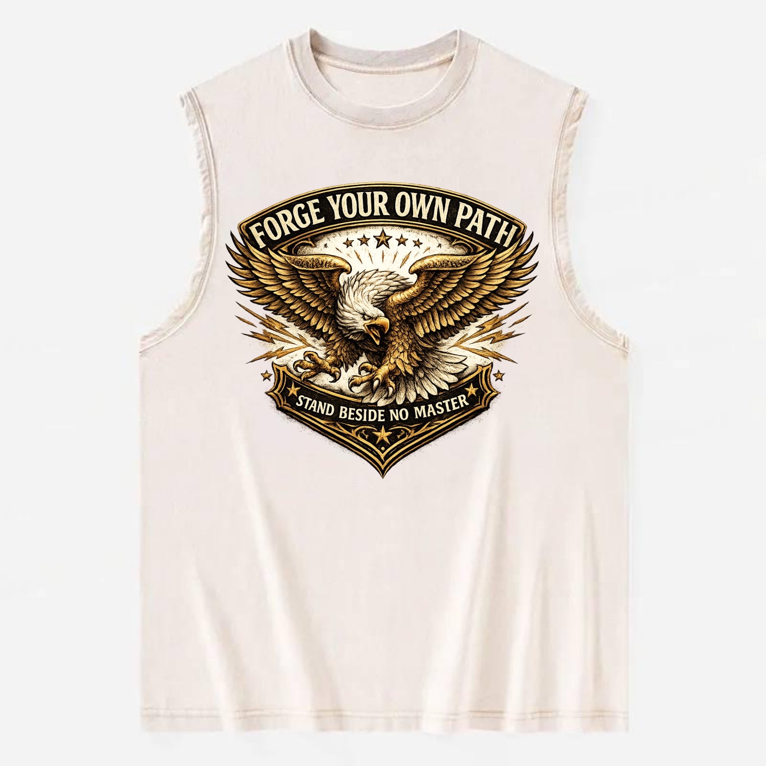 Forge Your Own Path - Vintage Washed Tank - Beige