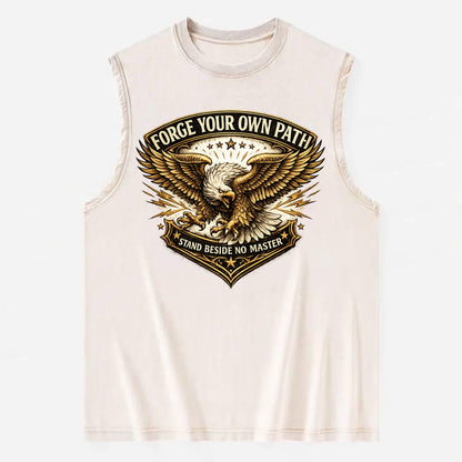 Forge Your Own Path - Vintage Washed Tank - Beige