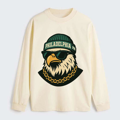 "eagle" "philadelphia" "phi" "green" "us East" - Classic Long Sleeve Shirt - Beige
