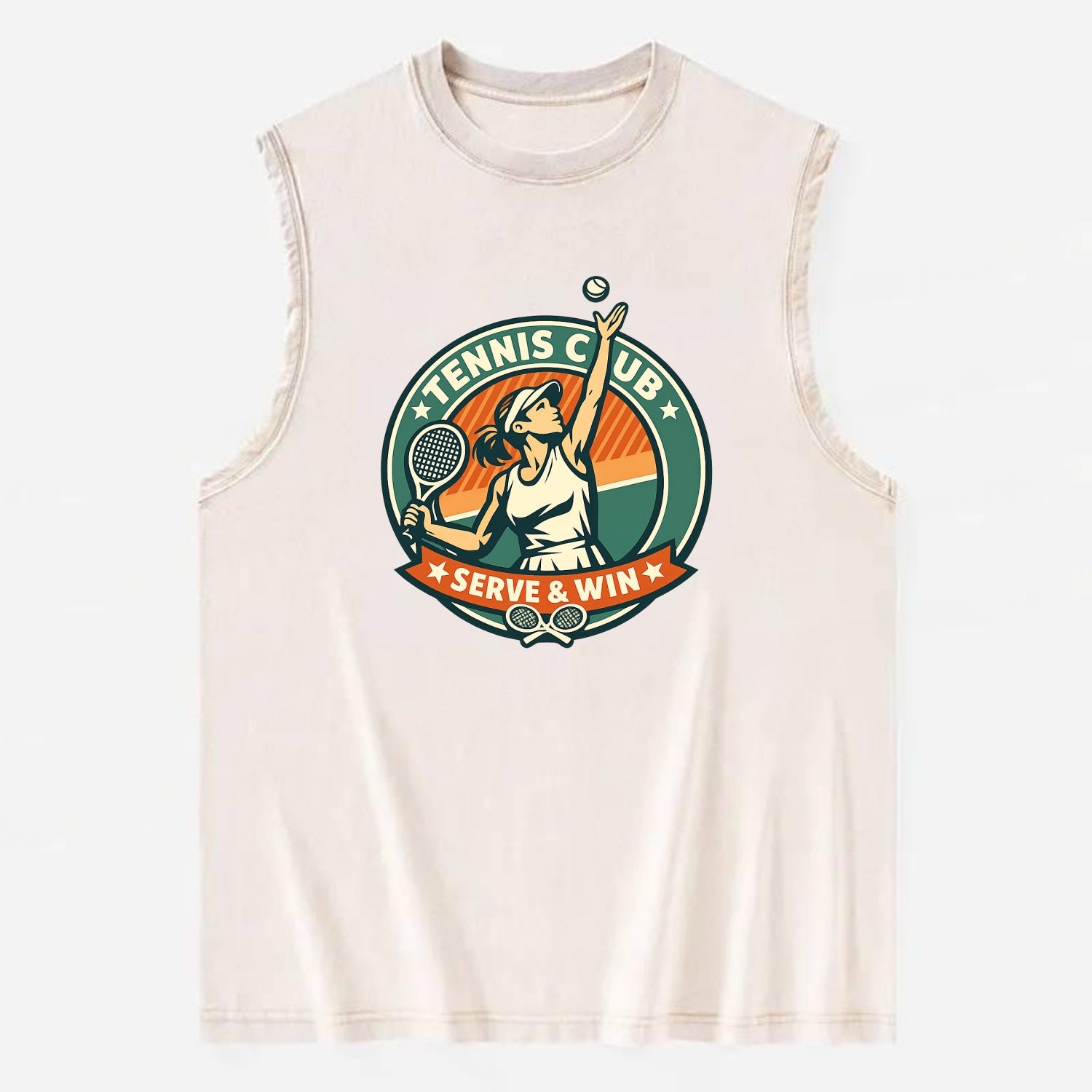 Ace in Motion - Vintage Washed Tank - Beige