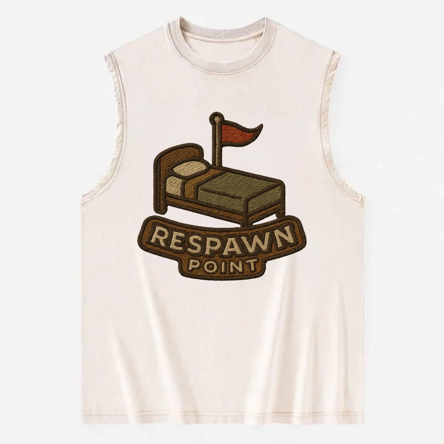 Respawn Point  - Vintage Washed Tank - Beige