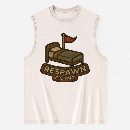 Respawn Point  - Vintage Washed Tank - Beige