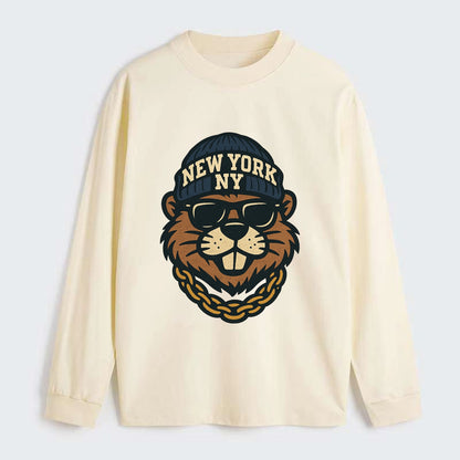 {"animal":"beaver","locationText":"NEW YORK","initials":"NY","beanieColo - Classic Long Sleeve Shirt - Beige