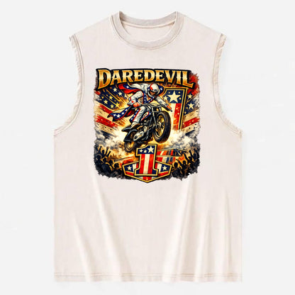 Daredevil Stunt Rider - Vintage Washed Tank - Beige