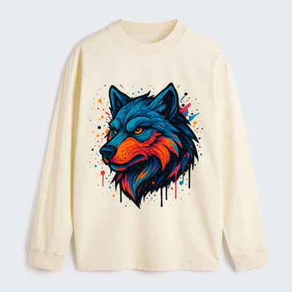 Velvet Wolf Royal  - Classic Long Sleeve Shirt - Beige