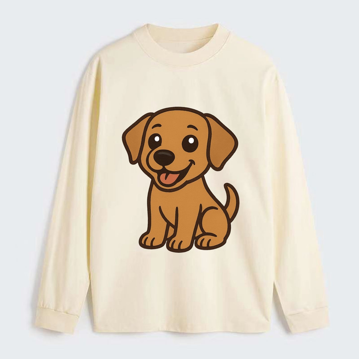 Labrador - Happy panting expression - Classic Long Sleeve Shirt - Beige