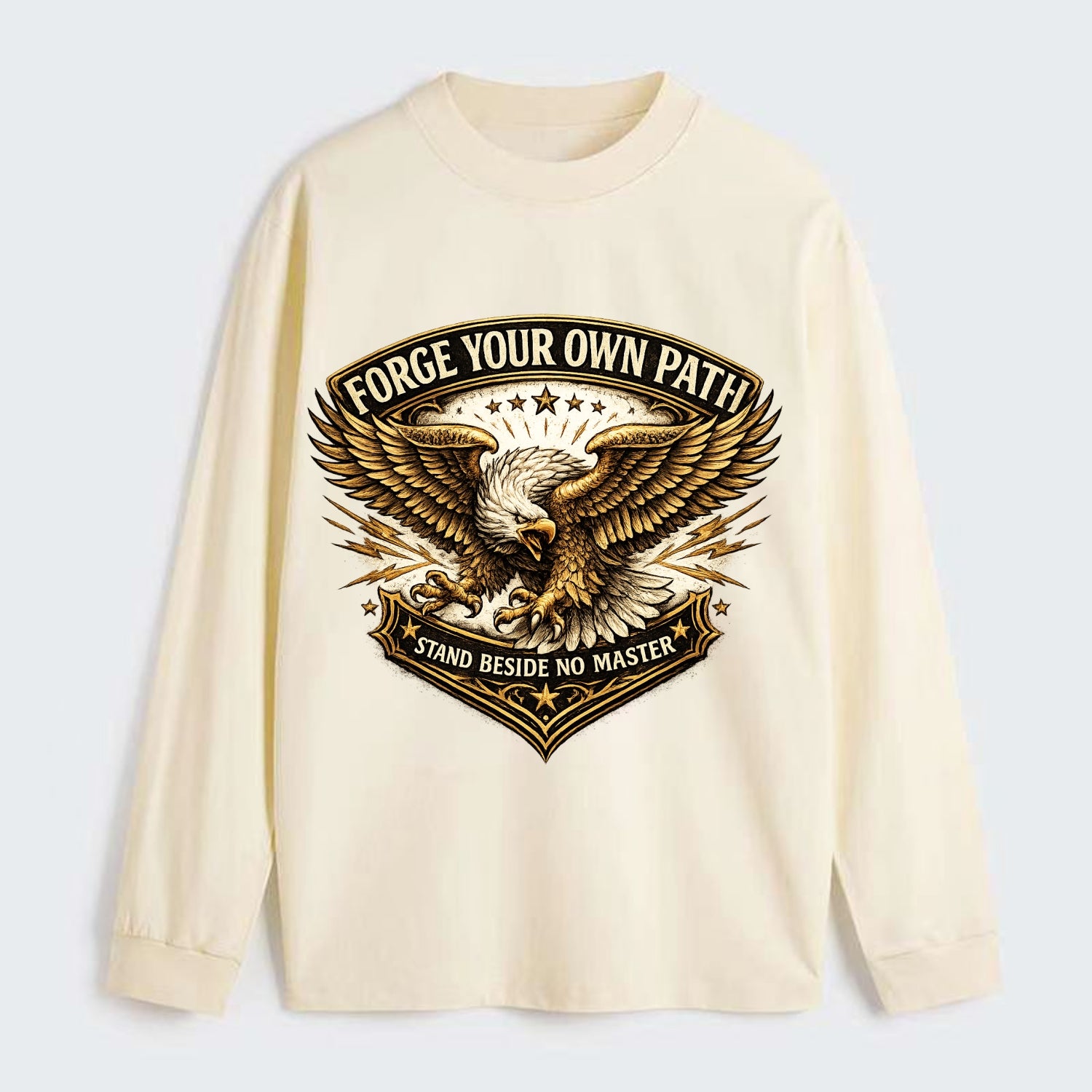Forge Your Own Path - Classic Long Sleeve Shirt - Beige