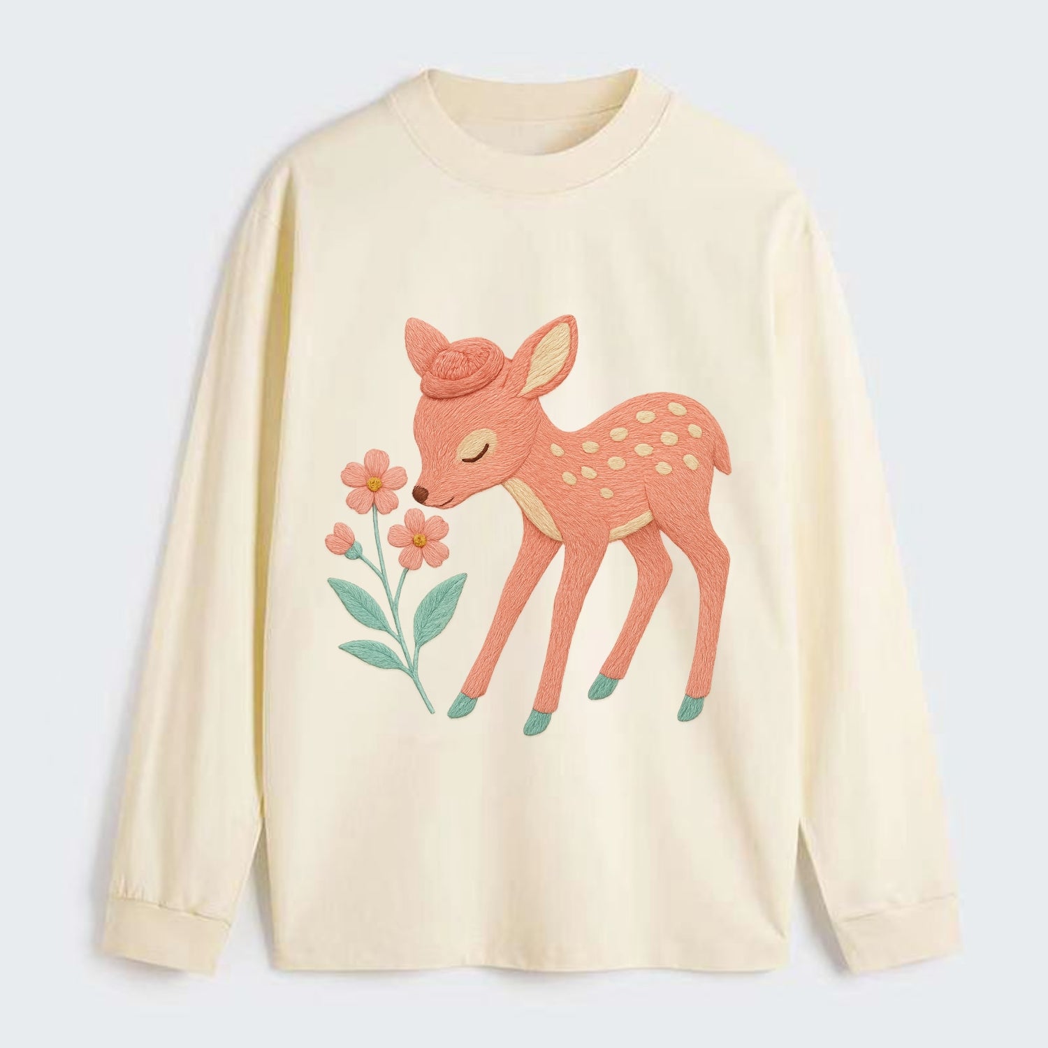 Coral Fawn - Classic Long Sleeve Shirt - Beige