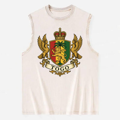 Togo Heritage Badge  - Vintage Washed Tank - Beige