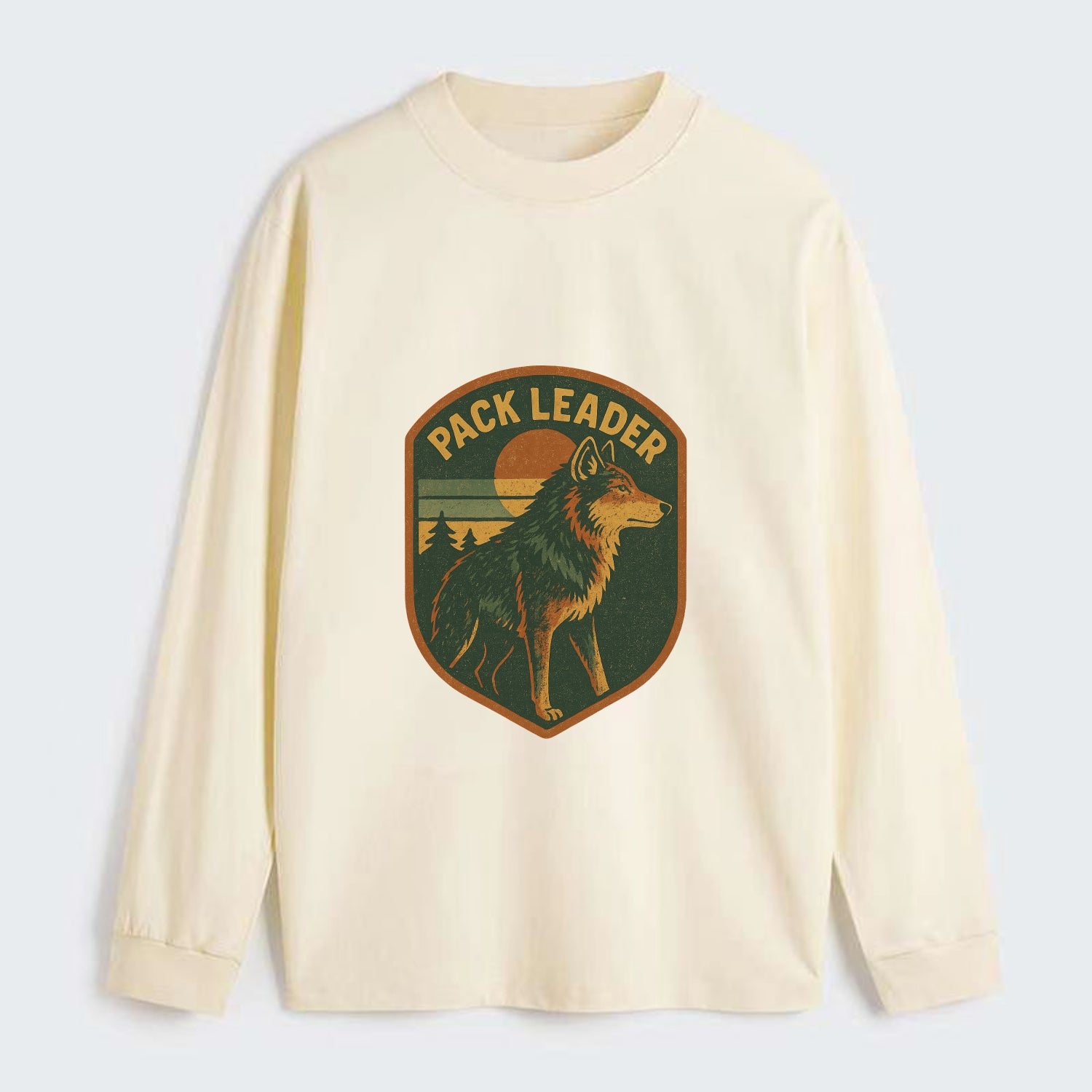 Pack Leader  - Classic Long Sleeve Shirt - Beige