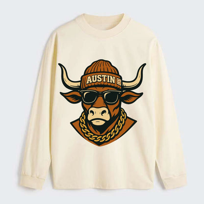 Austin Longhorn - Classic Long Sleeve Shirt - Beige