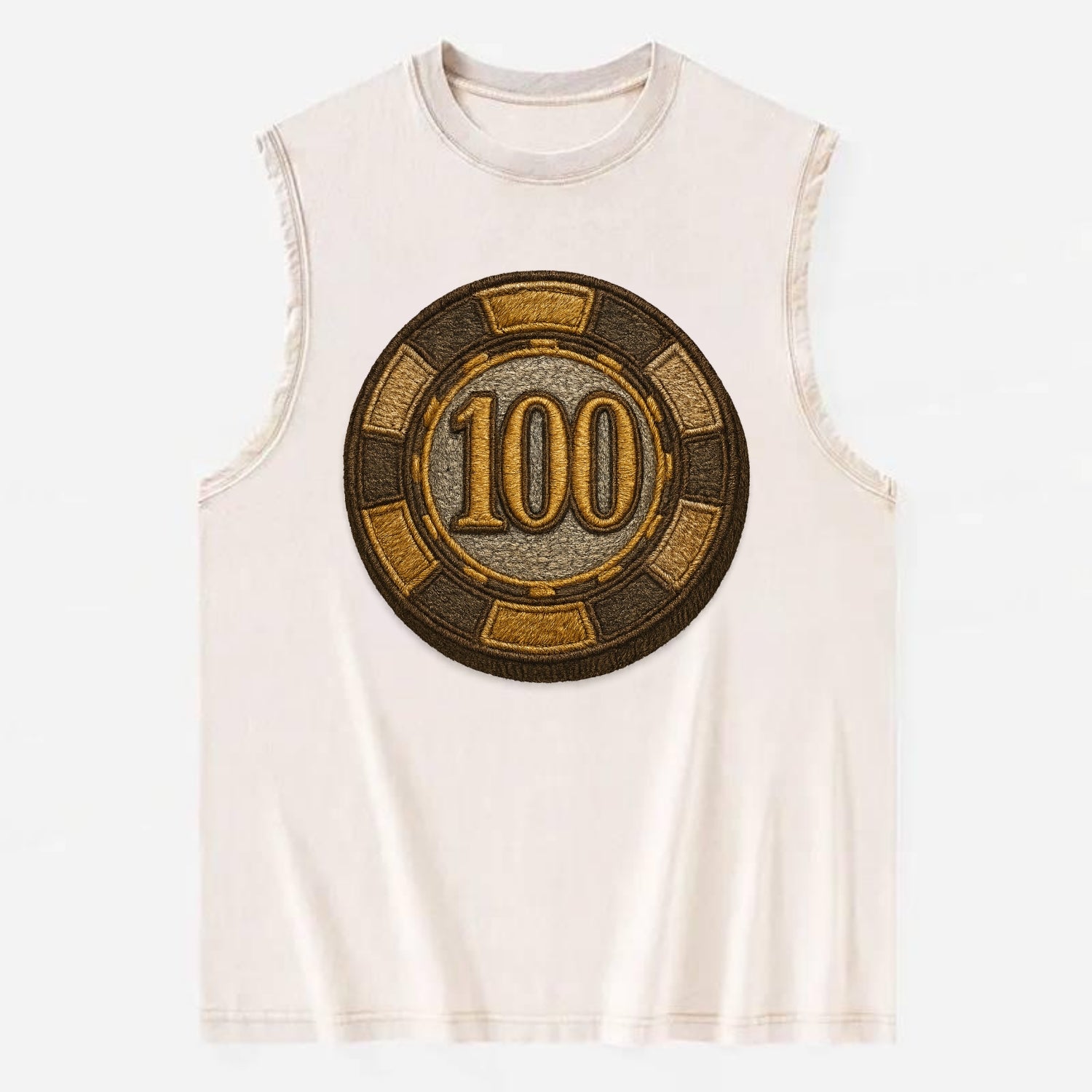 Poker Chip  - Vintage Washed Tank - Beige