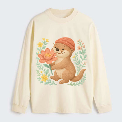 Peach Otter - Classic Long Sleeve Shirt - Beige