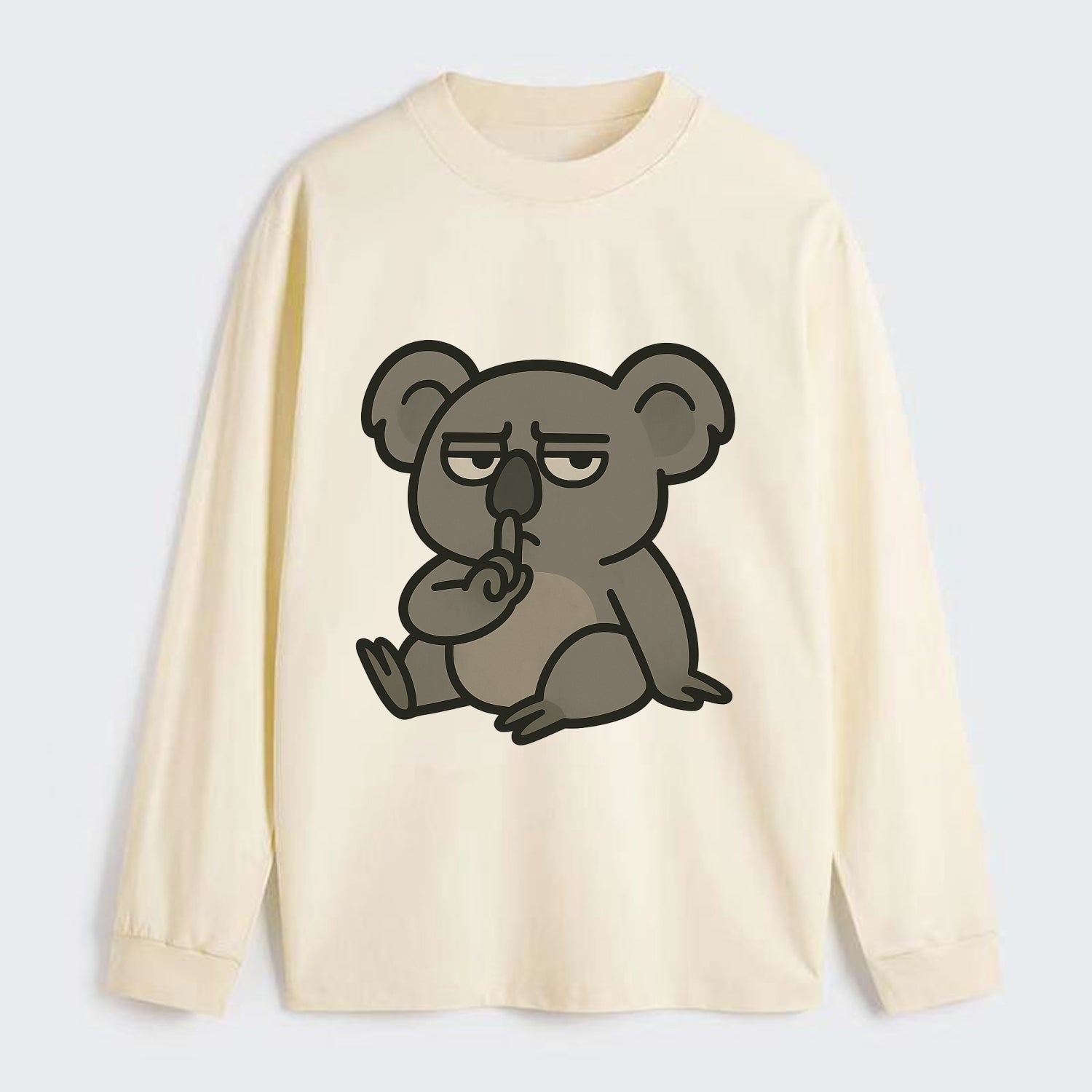 The Koala Judging - Classic Long Sleeve Shirt - Beige