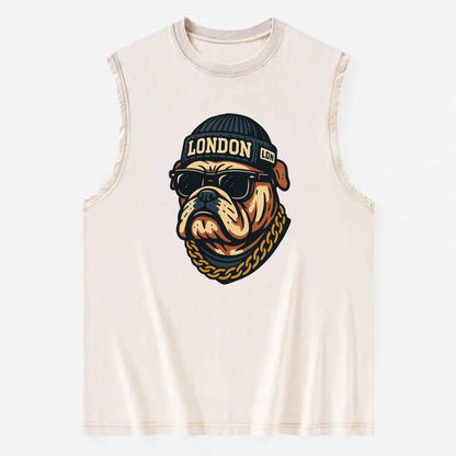 London Bulldog - Vintage Washed Tank - Beige
