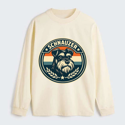 Noble Schnauzer Emblem - Classic Long Sleeve Shirt - Beige