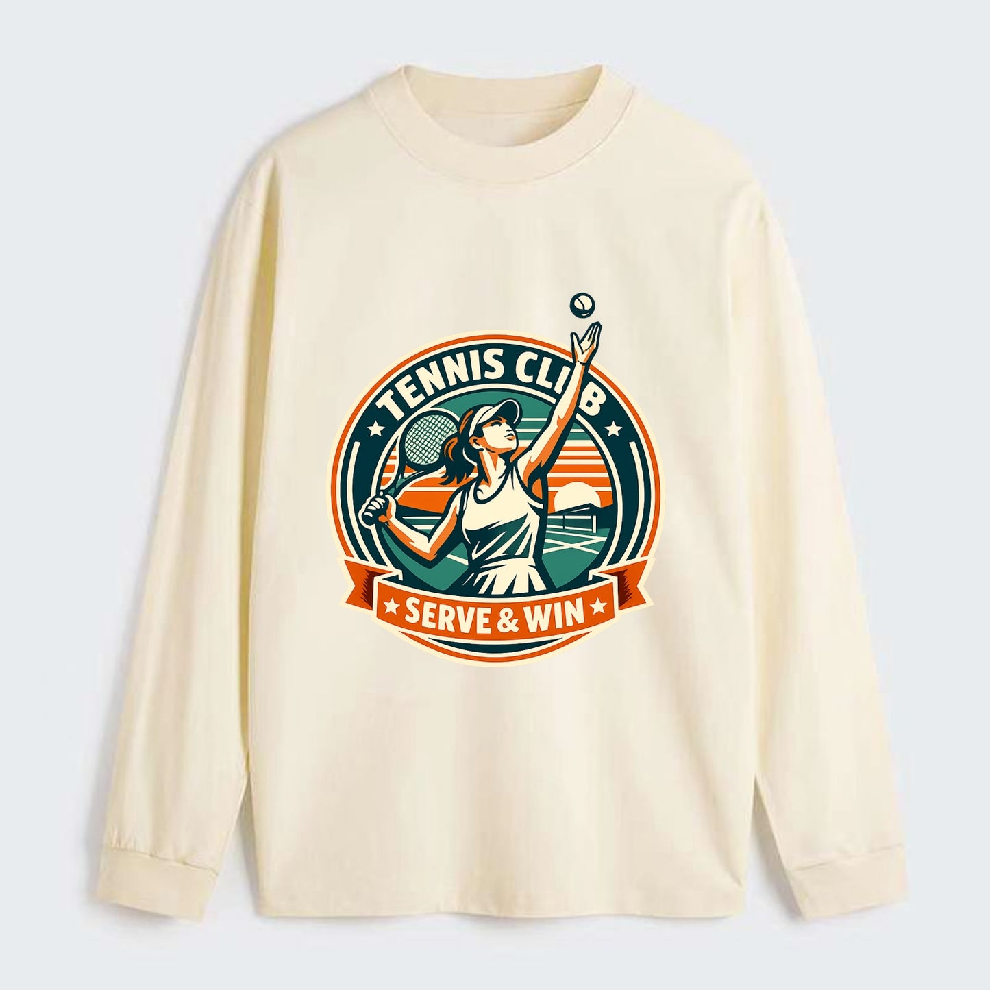Ace of the Court - Classic Long Sleeve Shirt - Beige