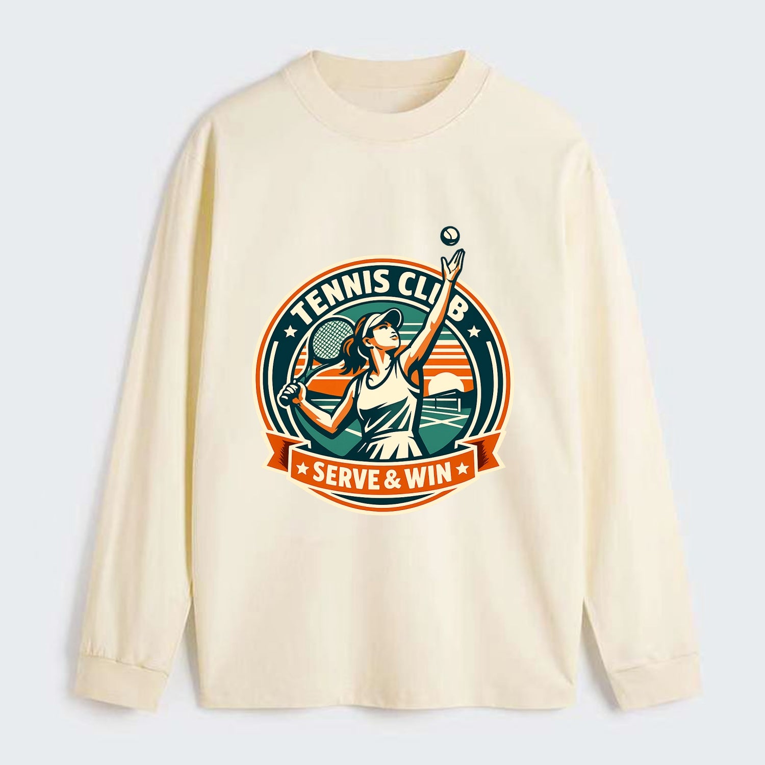 Ace of the Court - Classic Long Sleeve Shirt - Beige