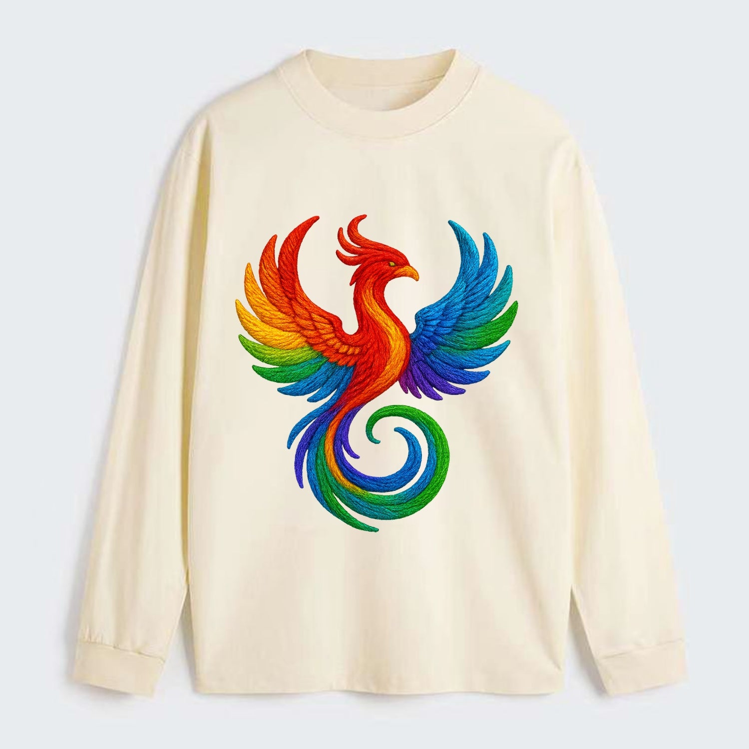 Phoenix Rising  - Classic Long Sleeve Shirt - Beige