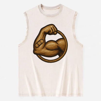 Sore Today Strong Tomorrow  - Vintage Washed Tank - Beige