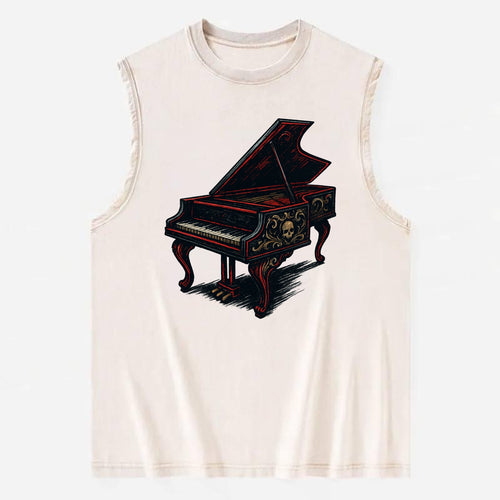 Harpsichord with baroque decorative styling - Vintage Washed Tank