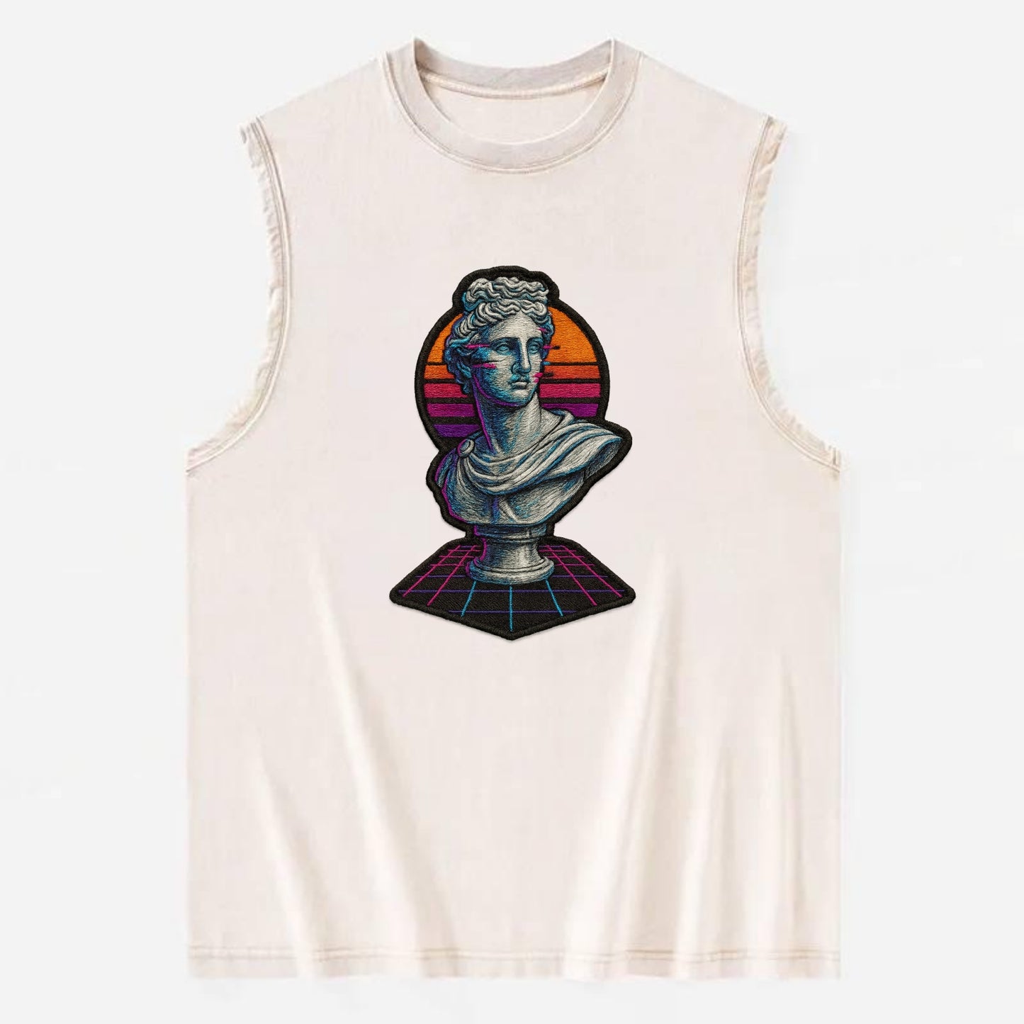 Greek Statue - Vintage Washed Tank - Beige