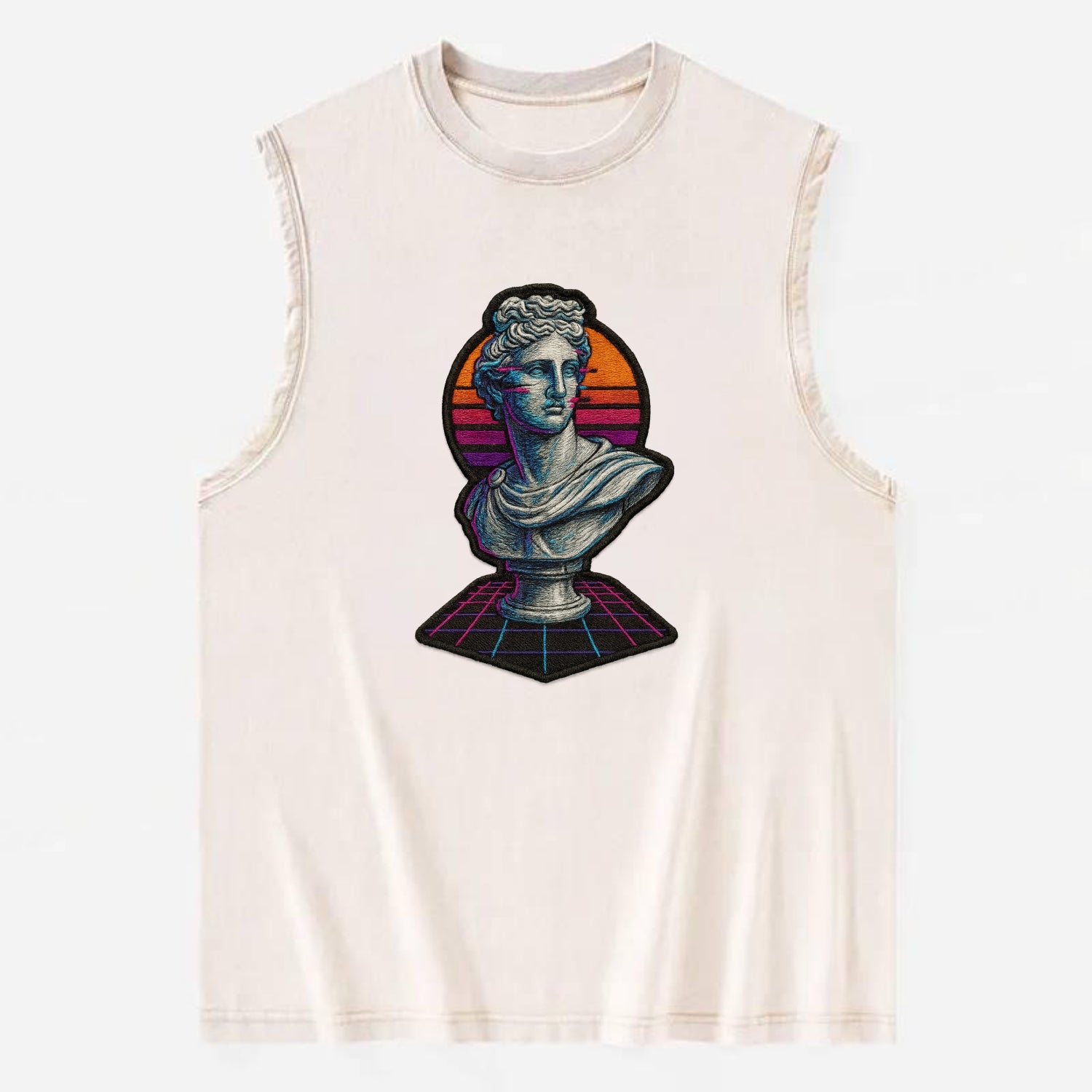 Greek Statue - Vintage Washed Tank - Beige