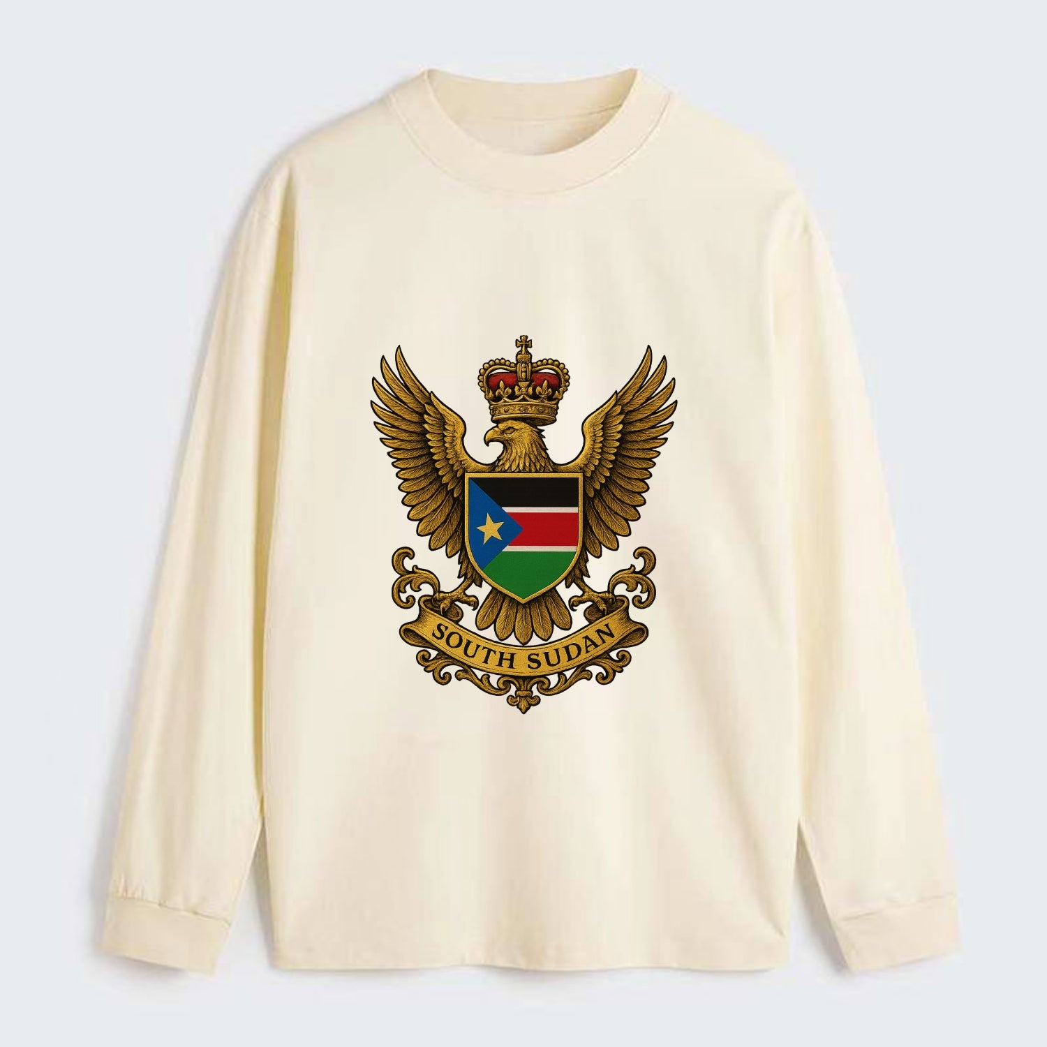South Sudan Royal Logo - Classic Long Sleeve Shirt - Beige