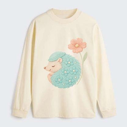 Aqua Hedgehog - Classic Long Sleeve Shirt - Beige