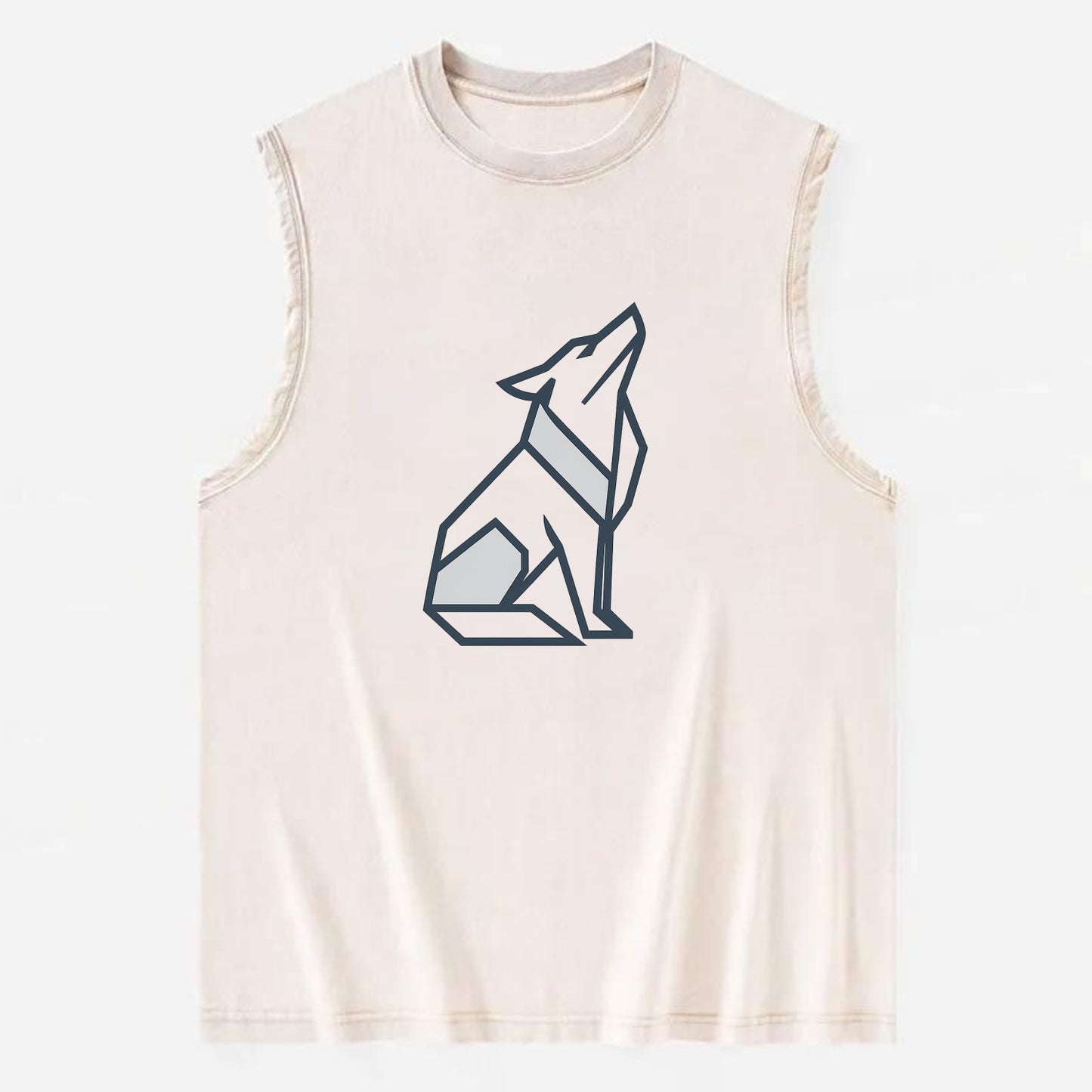 Titanium Wolf Strong  - Vintage Washed Tank - Beige